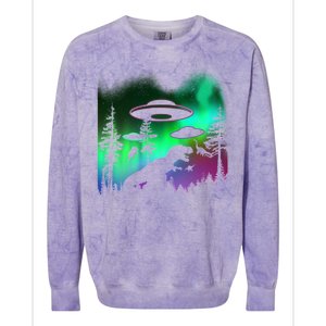 Storm Area 51 Alien Dinosaur UFO Colorblast Crewneck Sweatshirt