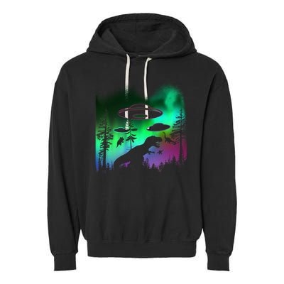 Storm Area 51 Alien Dinosaur UFO Garment-Dyed Fleece Hoodie