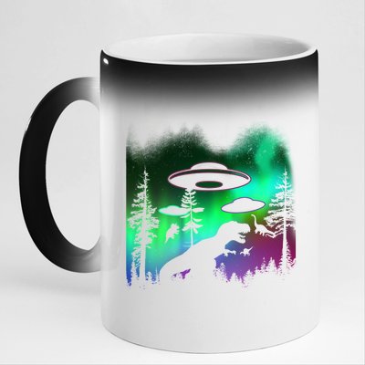 Storm Area 51 Alien Dinosaur UFO 11oz Black Color Changing Mug