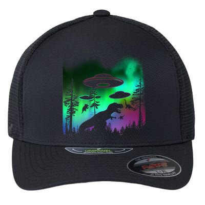 Storm Area 51 Alien Dinosaur UFO Flexfit Unipanel Trucker Cap