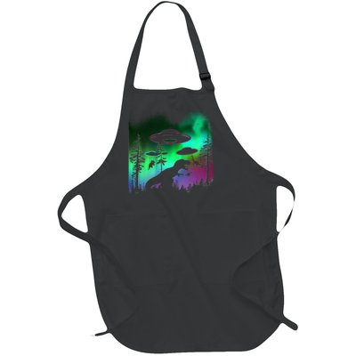 Storm Area 51 Alien Dinosaur UFO Full-Length Apron With Pockets