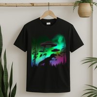 Storm Area 51 Alien Dinosaur UFO T-Shirt