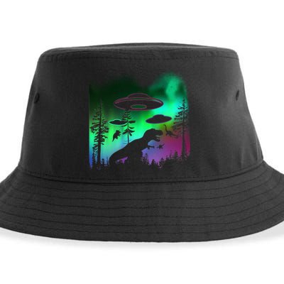 Storm Area 51 Alien Dinosaur UFO Sustainable Bucket Hat