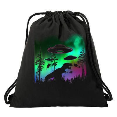 Storm Area 51 Alien Dinosaur UFO Drawstring Bag