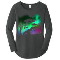 Storm Area 51 Alien Dinosaur UFO Women's Perfect Tri Tunic Long Sleeve Shirt