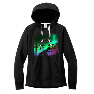 Storm Area 51 Alien Dinosaur UFO Women's Fleece Hoodie