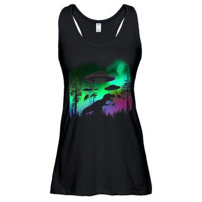 Storm Area 51 Alien Dinosaur UFO Ladies Essential Flowy Tank