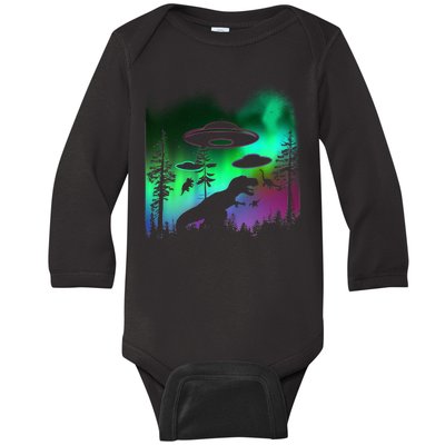 Storm Area 51 Alien Dinosaur UFO Baby Long Sleeve Bodysuit