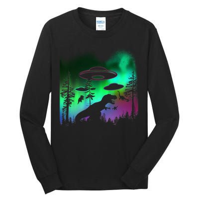 Storm Area 51 Alien Dinosaur UFO Tall Long Sleeve T-Shirt