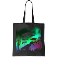 Storm Area 51 Alien Dinosaur UFO Tote Bag