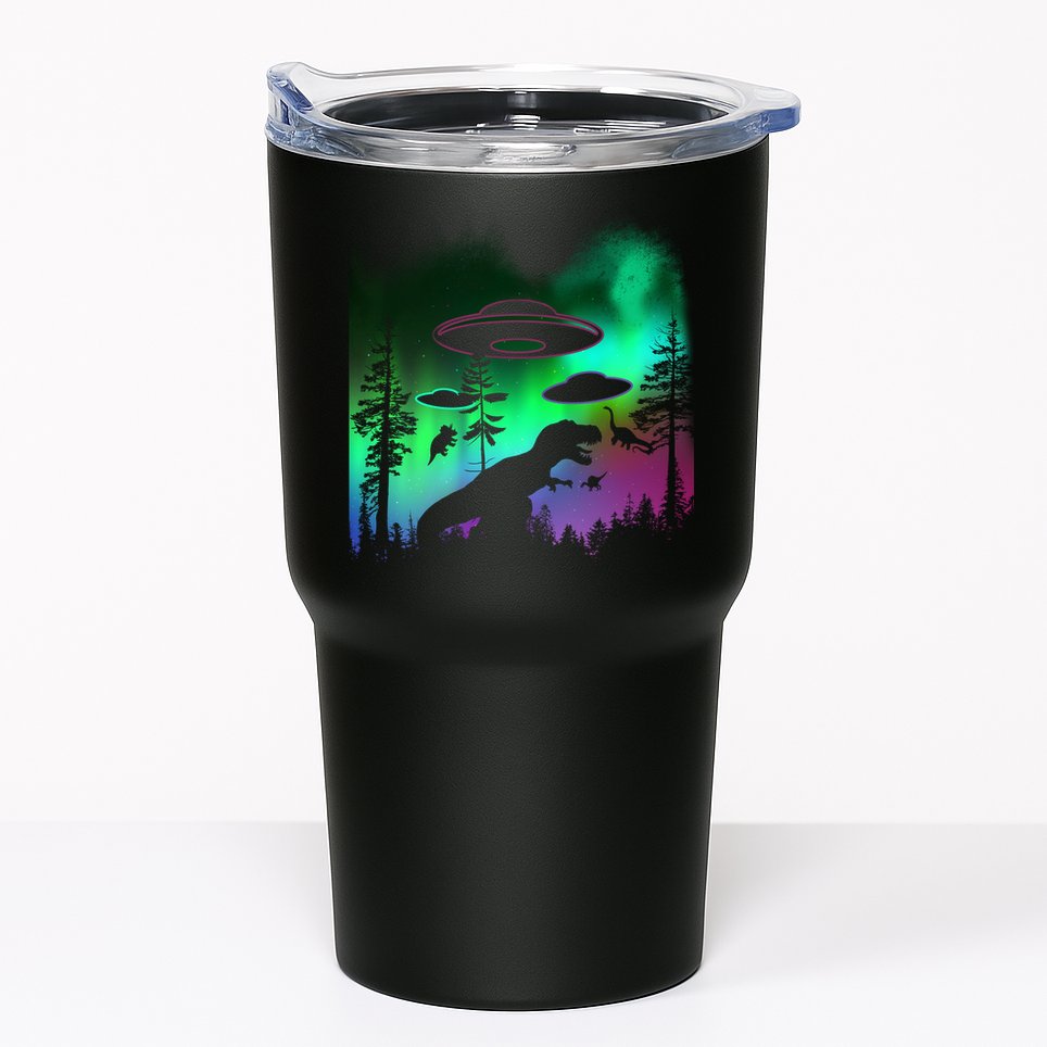 Storm Area 51 Alien Dinosaur UFO Tumbler