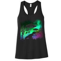 Storm Area 51 Alien Dinosaur UFO Women's Racerback Tank