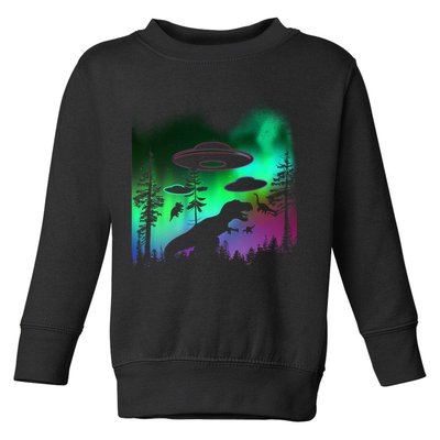 Storm Area 51 Alien Dinosaur UFO Toddler Sweatshirt
