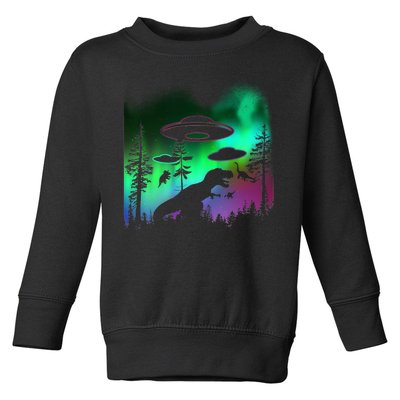 Storm Area 51 Alien Dinosaur UFO Toddler Sweatshirt