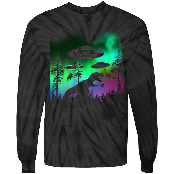 Storm Area 51 Alien Dinosaur UFO Tie-Dye Long Sleeve Shirt