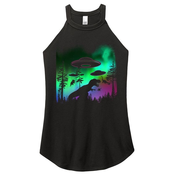 Storm Area 51 Alien Dinosaur UFO Women's Perfect Tri Rocker Tank