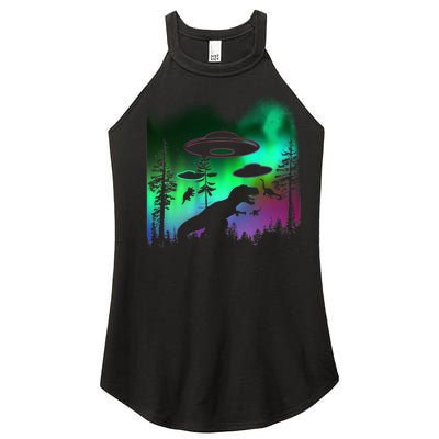 Storm Area 51 Alien Dinosaur UFO Women's Perfect Tri Rocker Tank