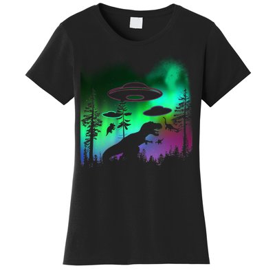 Storm Area 51 Alien Dinosaur UFO Women's T-Shirt