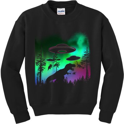 Storm Area 51 Alien Dinosaur UFO Kids Sweatshirt