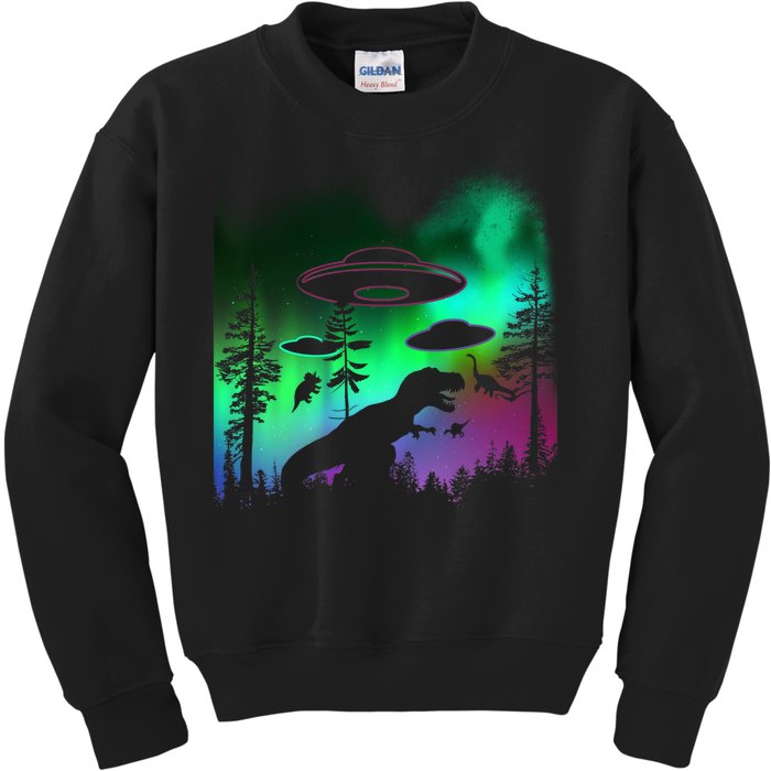 Storm Area 51 Alien Dinosaur UFO Kids Sweatshirt