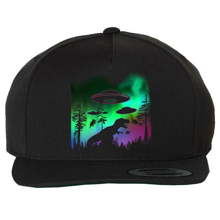 Storm Area 51 Alien Dinosaur UFO Wool Snapback Cap