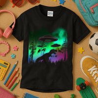 Storm Area 51 Alien Dinosaur UFO Kids T-Shirt