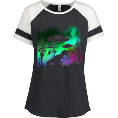 Storm Area 51 Alien Dinosaur UFO Enza Ladies Jersey Colorblock Tee