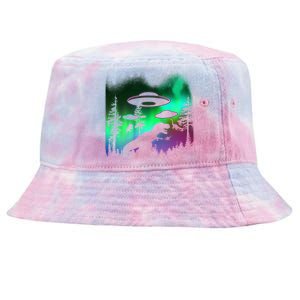 Storm Area 51 Alien Dinosaur UFO Tie-Dyed Bucket Hat