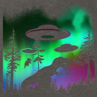 Storm Area 51 Alien Dinosaur UFO Cotton Canvas Backpack