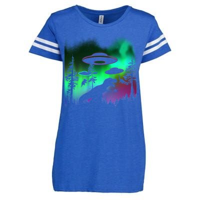 Storm Area 51 Alien Dinosaur UFO Enza Ladies Jersey Football T-Shirt