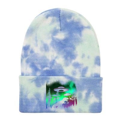 Storm Area 51 Alien Dinosaur UFO Tie Dye 12in Knit Beanie