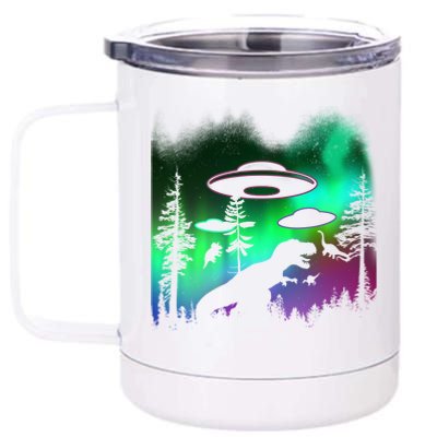 Storm Area 51 Alien Dinosaur UFO 12 oz Stainless Steel Tumbler Cup