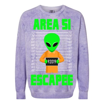 Storm Area 51 Alien Escapee Colorblast Crewneck Sweatshirt