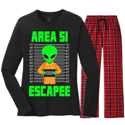 Storm Area 51 Alien Escapee Women's Long Sleeve Flannel Pajama Set 