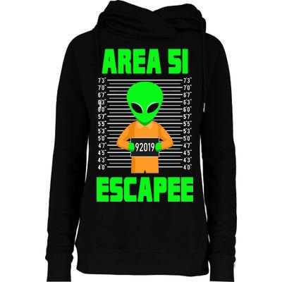 Storm Area 51 Alien Escapee Womens Funnel Neck Pullover Hood