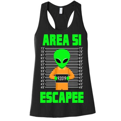 Storm Area 51 Alien Escapee Women's Racerback Tank