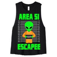 Storm Area 51 Alien Escapee Women's Racerback Cropped Tank