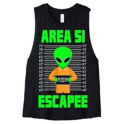 Storm Area 51 Alien Escapee Women's Racerback Cropped Tank