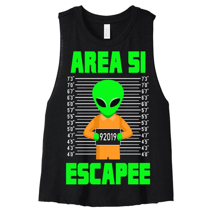 Storm Area 51 Alien Escapee Women's Racerback Cropped Tank