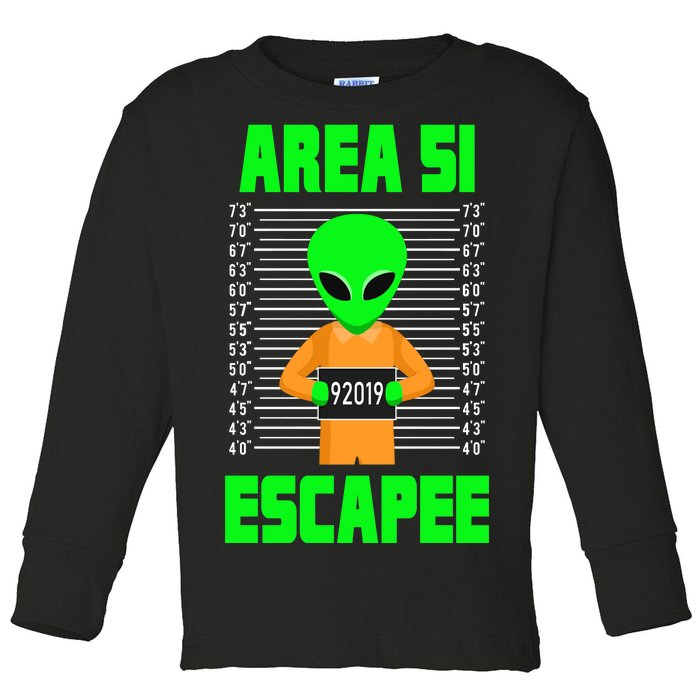 Storm Area 51 Alien Escapee Toddler Long Sleeve Shirt