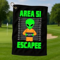 Storm Area 51 Alien Escapee Golf Towel