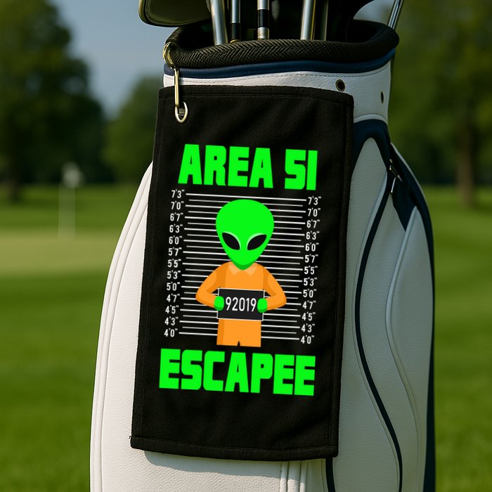 Storm Area 51 Alien Escapee Golf Towel