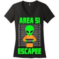 Storm Area 51 Alien Escapee Women's V-Neck T-Shirt