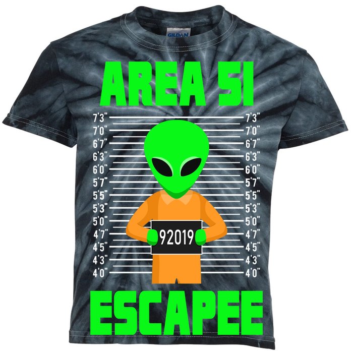 Storm Area 51 Alien Escapee Kids Tie-Dye T-Shirt