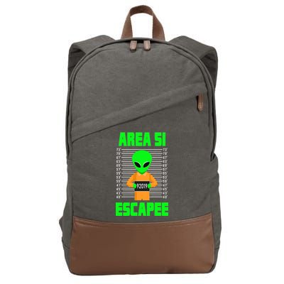 Storm Area 51 Alien Escapee Cotton Canvas Backpack