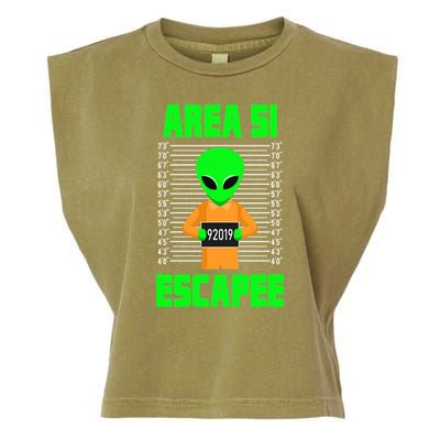 Storm Area 51 Alien Escapee Garment-Dyed Women's Muscle Tee