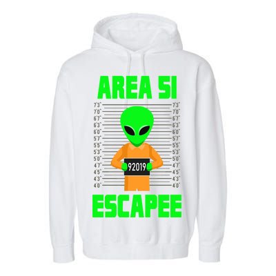 Storm Area 51 Alien Escapee Garment-Dyed Fleece Hoodie