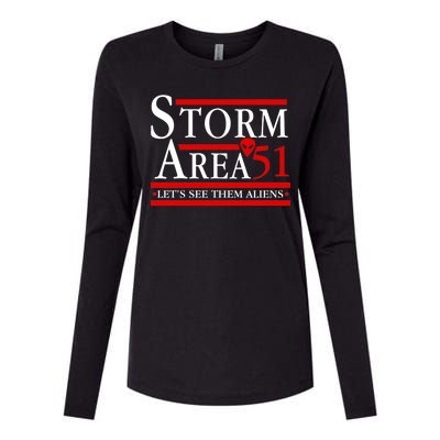 Storm Area 51 Campaign Womens Cotton Relaxed Long Sleeve T-Shirt