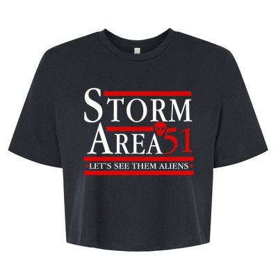 Storm Area 51 Campaign Bella+Canvas Jersey Crop Tee