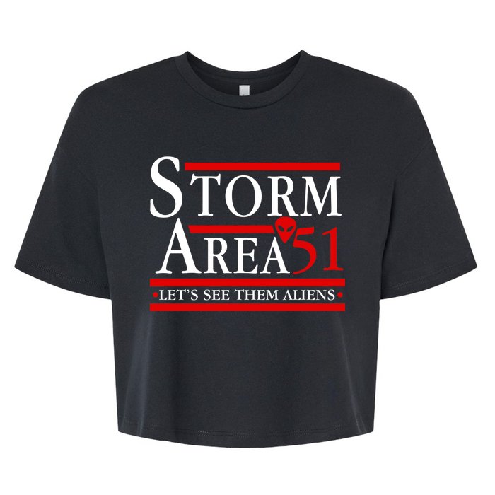 Storm Area 51 Campaign Bella+Canvas Jersey Crop Tee